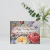 Carte Postale Conception Classique d'Anniversaire pour Maman ave (Debout devant)