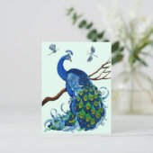Carte Postale Conception classique de paon (Debout devant)