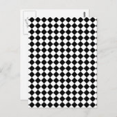 Carte Postale Conception cochée en noir et blanc (Devant / Derrière)