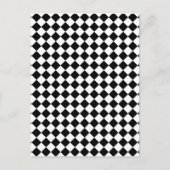 Carte Postale Conception cochée en noir et blanc (Devant)