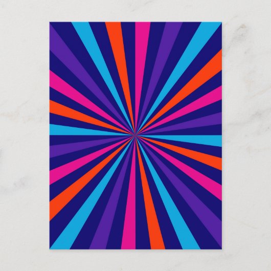 Carte Postale Conception colorée des roues tournantes (Devant)