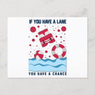 Carte Postale Conception cool Lifeguard - Si Vous Avez Une Voie