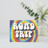 Carte Postale Conception cravate-teinture de la route (Debout devant)