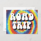 Carte Postale Conception cravate-teinture de la route (Devant / Derrière)