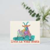 Carte Postale Conception criarde drôle de chèvre de Vida Goata (Debout devant)