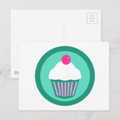 Carte Postale Conception Cupcake (Devant / Derrière)