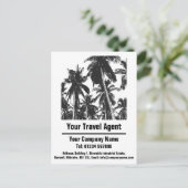 Carte Postale Conception d'agent de voyage pour personnaliser (Debout devant)