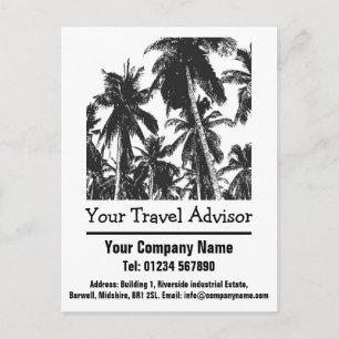 Carte Postale Conception d'agent de voyage pour personnaliser