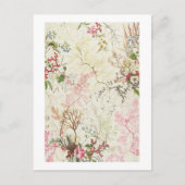 Carte Postale Conception d'algues pour le matériel de soie (p/c (Devant)