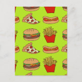 Carte Postale Conception d'aliments indésirables (Devant)