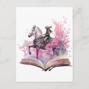 Carte Postale Conception d'amant de livre de fantasy