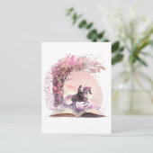 Carte Postale Conception d'amour de livre de fantasy (Debout devant)