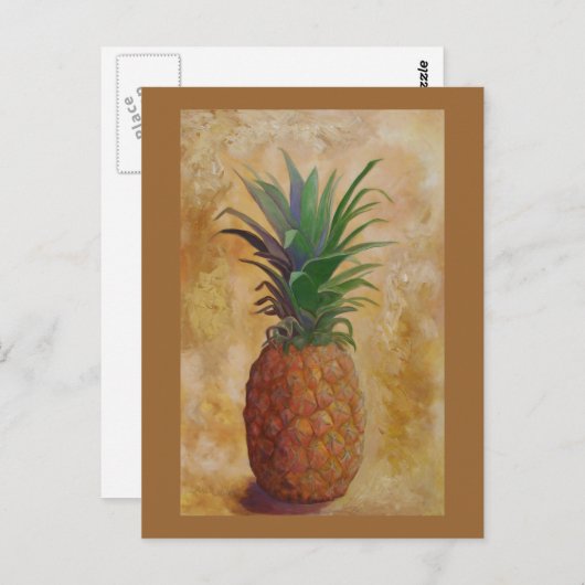 Carte Postale Conception d'ananas (Devant / Derrière)