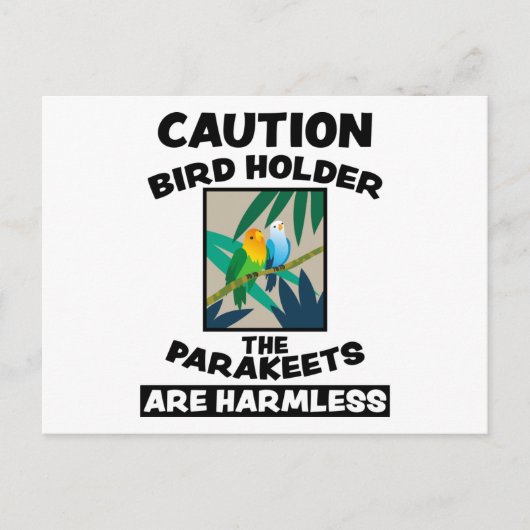 Carte Postale Conception d'animal exotique mignon oiseau Cadeau (Devant)