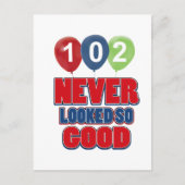 Carte Postale Conception d'anniversaire 102 ans (Devant)