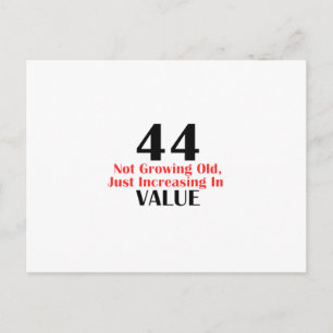 Carte Postale Conception d'anniversaire de 44 ans