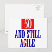 Carte Postale Conception d'anniversaire de 50 ans (Devant / Derrière)