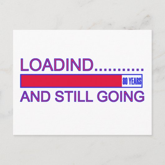 CARTE POSTALE CONCEPTION D'ANNIVERSAIRE DE 80 ANS (Devant)