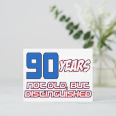 CARTE POSTALE CONCEPTION D'ANNIVERSAIRE DE 90 ANS (Debout devant)