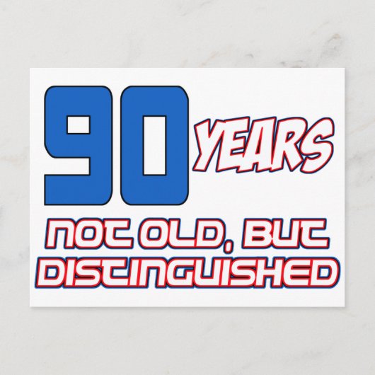 CARTE POSTALE CONCEPTION D'ANNIVERSAIRE DE 90 ANS (Devant)
