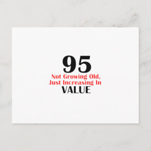 Carte Postale Conception d'anniversaire de 95 ans