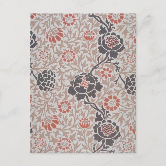 Carte Postale Conception d'art botanique de William Morris Graft (Devant)
