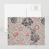 Carte Postale Conception d'art botanique de William Morris Graft (Devant / Derrière)