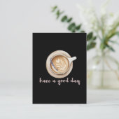 Carte Postale Conception d'art de latte lavande cosy (Debout devant)