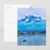 Conception d'art japonais aquarelle paisible 