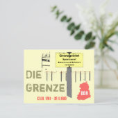 Carte Postale Conception DDR Die Grenze (Debout devant)