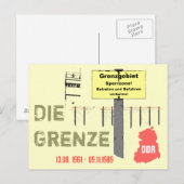Carte Postale Conception DDR Die Grenze (Devant / Derrière)