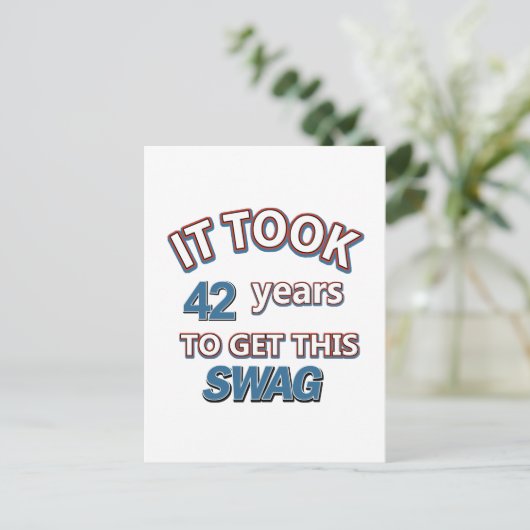 Carte Postale Conception de 42 ans (Debout devant)