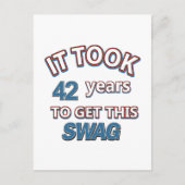 Carte Postale Conception de 42 ans (Devant)