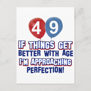 Carte Postale Conception de 49e anniversaire