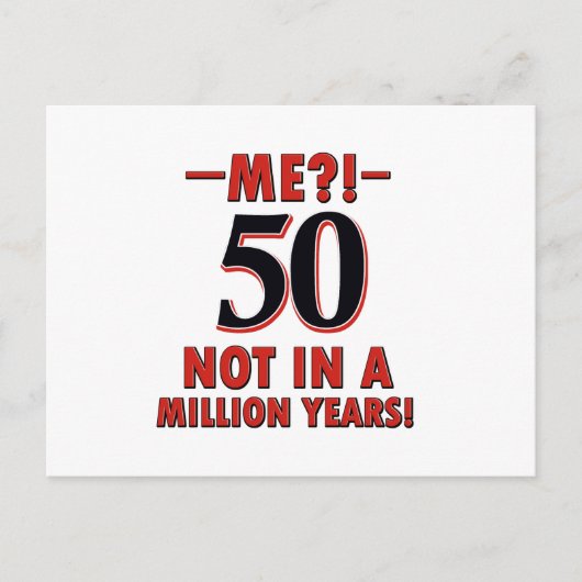Carte Postale Conception de 50 ans (Devant)