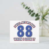 Carte Postale Conception de 88e anniversaire (Debout devant)