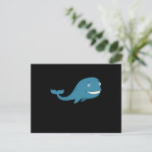 Carte Postale Conception de baleine baleine drôle mer poisson ca (Debout devant)