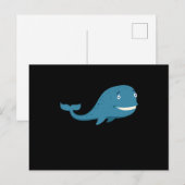 Carte Postale Conception de baleine baleine drôle mer poisson ca (Devant / Derrière)