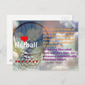 Carte Postale Conception de base-ball de coeur et devis inspiran (Devant / Derrière)