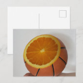 Carte Postale Conception de basketball cool (Devant / Derrière)