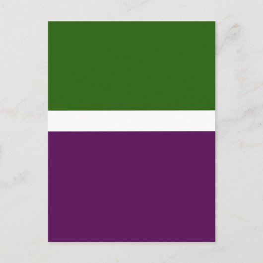 Carte Postale Conception de bloc de couleur unie vert blanc viol (Devant)