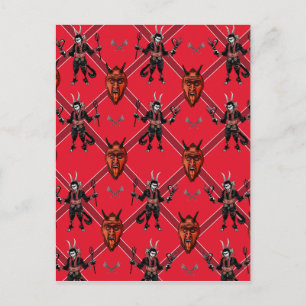 Carte Postale Conception de boîte de Krampus