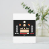 Carte Postale Conception de 'Boss' Pixel - GeekShirts (Debout devant)