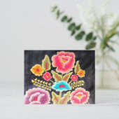 Carte Postale Conception de broderie mexicaine (Debout devant)