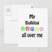 Carte Postale Conception de Bulldog Walks (Devant / Derrière)