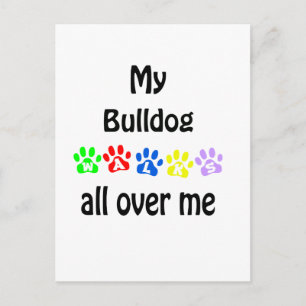 Carte Postale Conception de Bulldog Walks