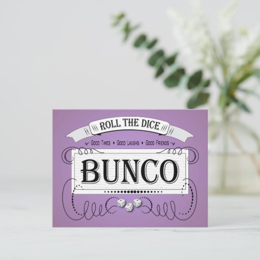 Carte Postale Conception de Bunco vintage (Debout devant)