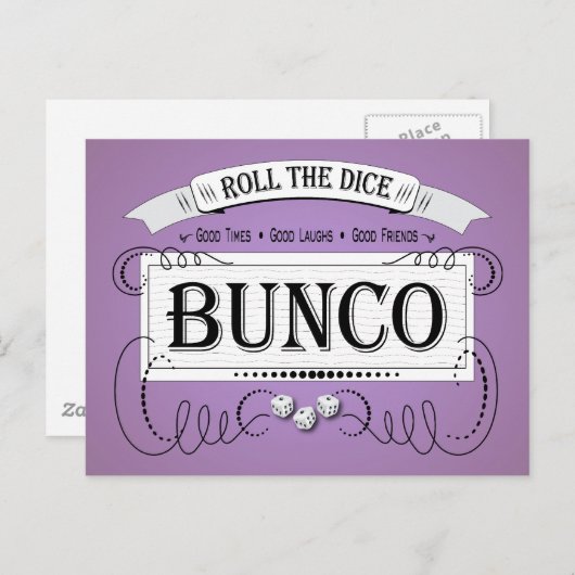 Carte Postale Conception de Bunco vintage (Devant / Derrière)