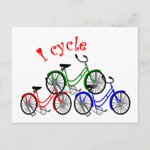 Carte Postale Conception de cadeaux cyclistes (bicyclette)