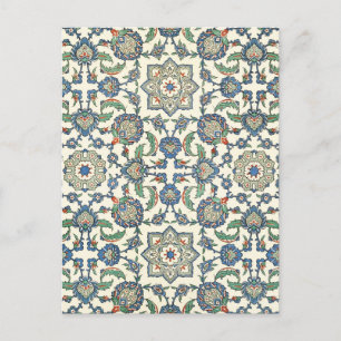 Carte Postale Conception de carreaux de mosaïque vintage